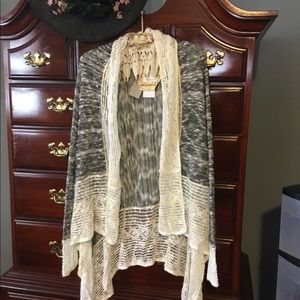 One World FlyAway Cardigan Crochet L